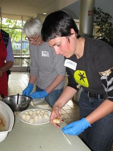 Kari and Sarah with the masa, photo by Laura McLeod