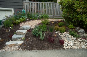 Marlene and John decided to add stepping stones (at their own cost.)