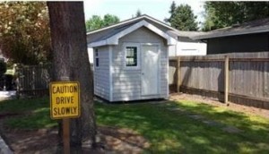 Tiny house built by YouthBuild